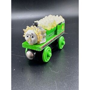 2003 Thomas Wooden Railway Frost Bite Percy Train Green Learning Curve Vtg